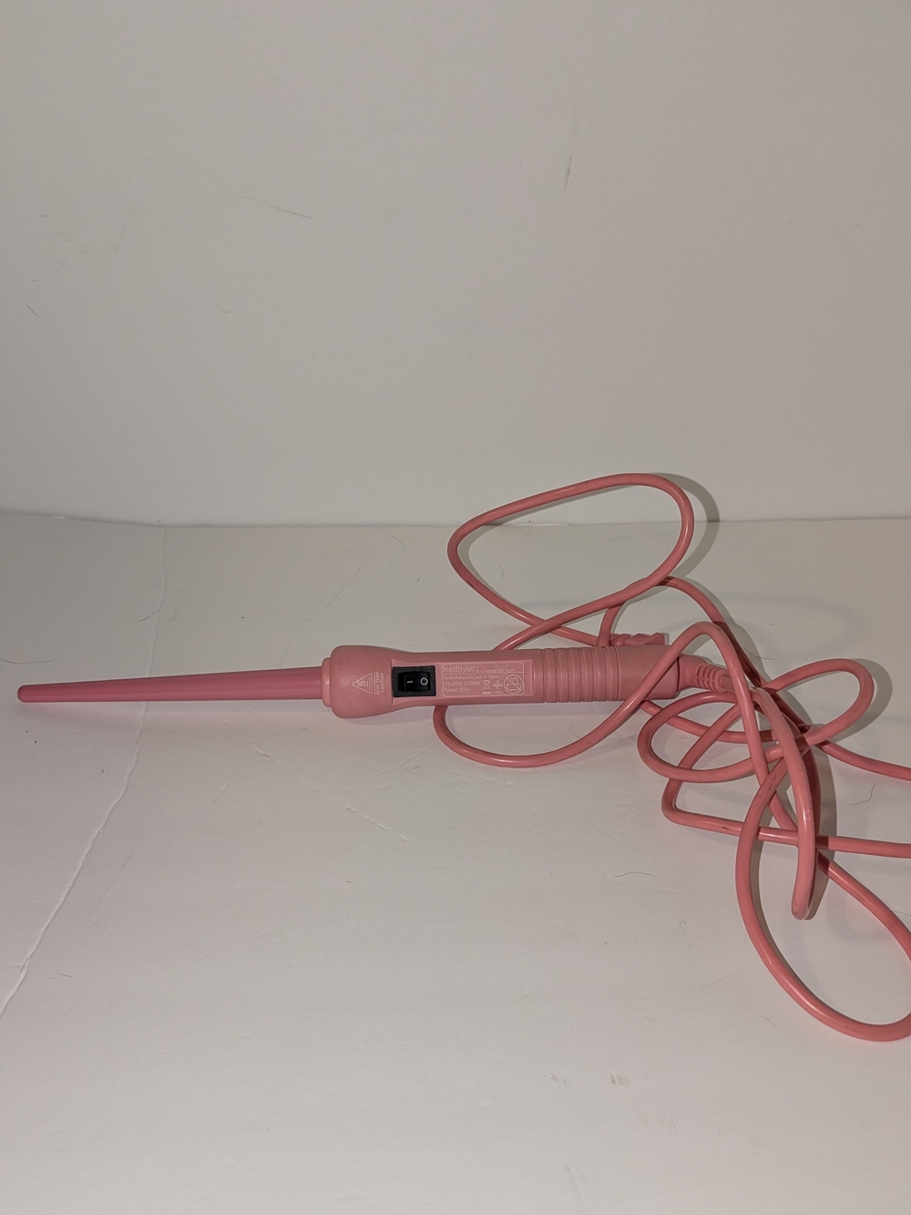 Pink Electric Curling Wand - Lightweight Hair Styling Tool